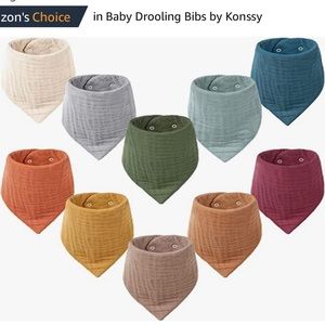 Muslin baby bibs